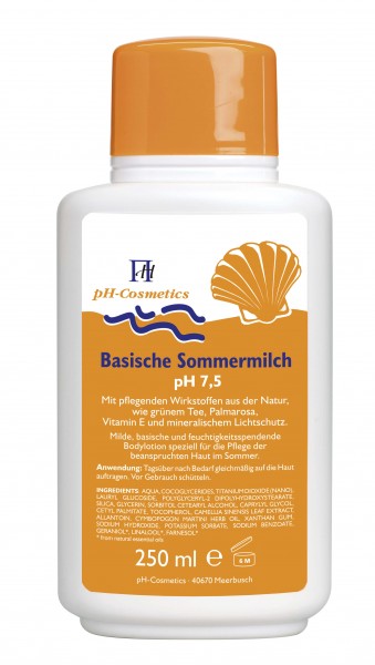 pH-Cosmetics - Basische Sommermilch - 250 ml