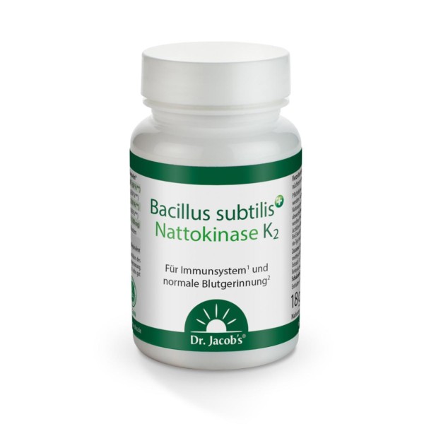 Dr. Jacobs - Bacillus subtilis plus Nattokinase K2 - 60 Kapseln